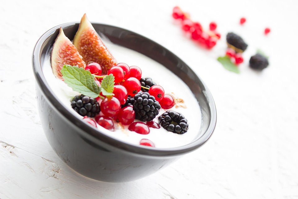 Yogurt, Berries, Fig, Fruits, Breakfast, Healthy, Fruit